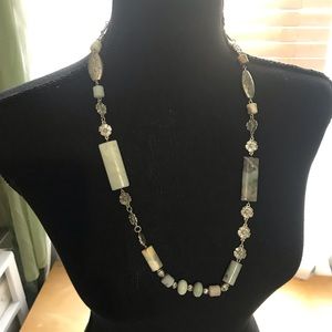 Premier Designs genuine Amazonite stone necklace